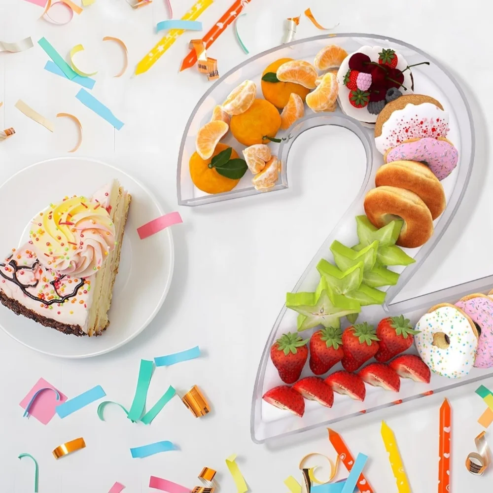 Clear Acrylic Number Set 2025 Graduation Birthday Anniversary Party Charcuterie